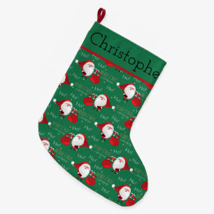 Grande Chaussette De Noël Ho Ho Ho Père Noël Grande réserve de Noël