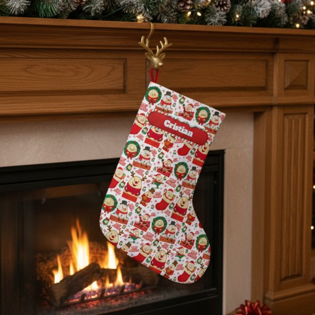Grande Chaussette De Noël Humpty Dumpty Christmas mignon Personnalisé (Créateur téléchargé)
