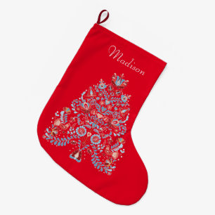 Grande Chaussette De Noël Illustration de l'arbre de Noël
