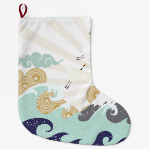 Grande Chaussette De Noël illustration de mountain sun japon
