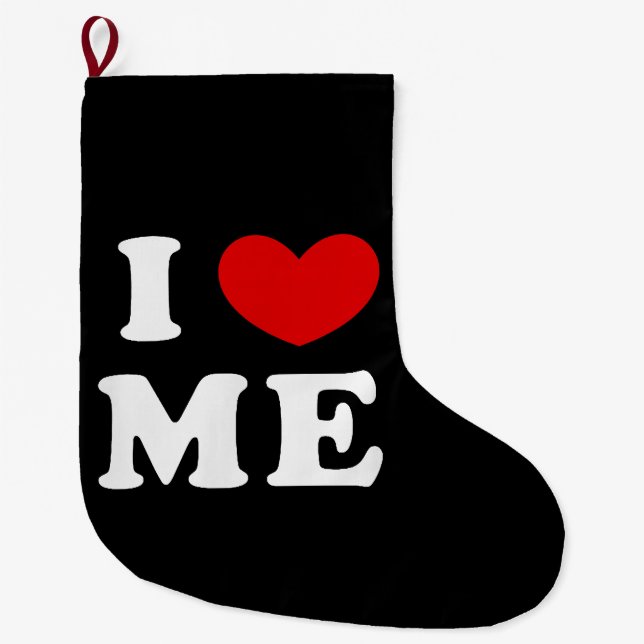 GRANDE CHAUSSETTE DE NOËL JE M'AIME (Devant)