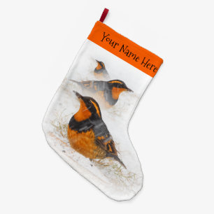Grande Chaussette De Noël Jets variés dans la neige