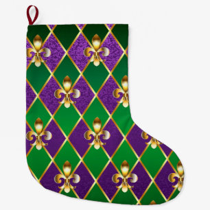 Grande Chaussette De Noël Jewelry Background Mardi Gras