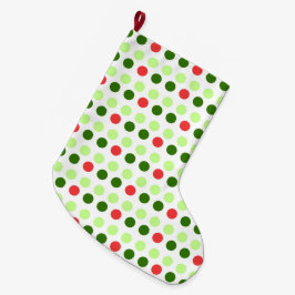 Grande Chaussette De Noël Jolly Holiday Polka Dots