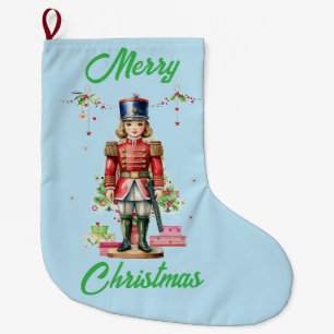 Grande Chaussette De Noël Jouet Soldat Arbre de Noël