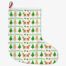 Grande Chaussette De Noël Joyeux Noël