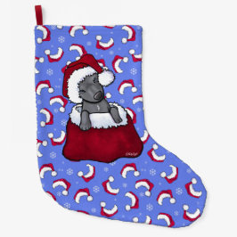 Grande Chaussette De Noël KiniArt Pit Bull Stocking de Noël