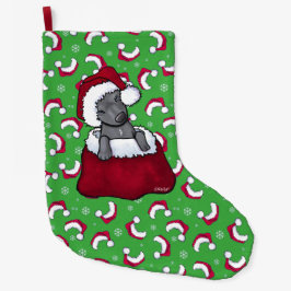 Grande Chaussette De Noël KiniArt Pit Bull Stocking de Noël