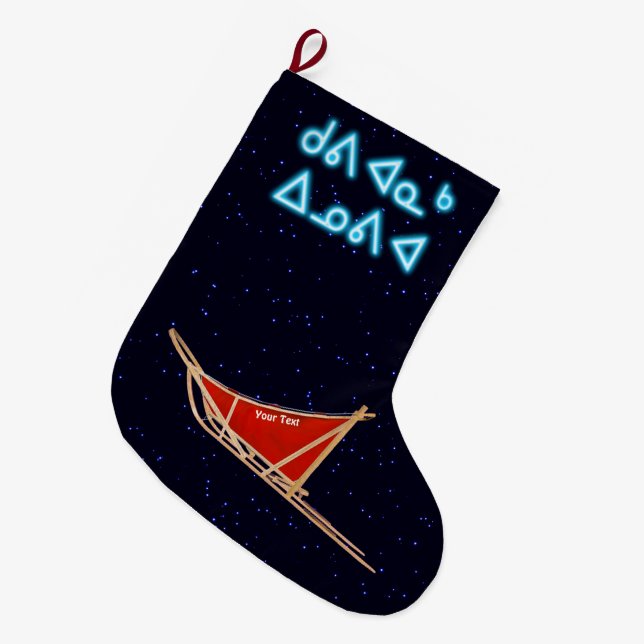 Grande Chaussette De Noël Kuvianak Innovia - traîneau à chiens (Devant (Accrochage))