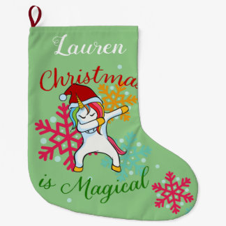 Grande Chaussette De Noël Le Dabbing magique de Noël