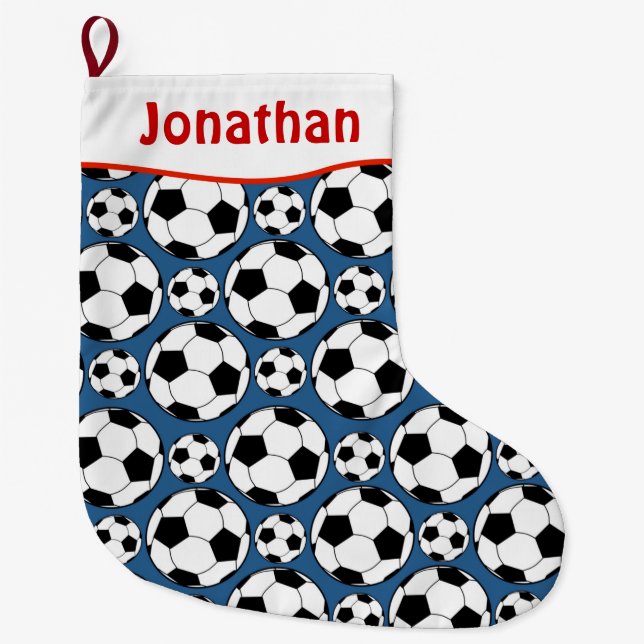Grande Chaussette De Noël Le football (Devant)