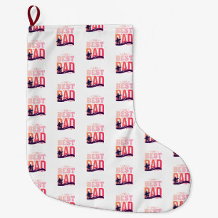 Grande Chaussette De Noël Le Meilleur Papa du Monde
