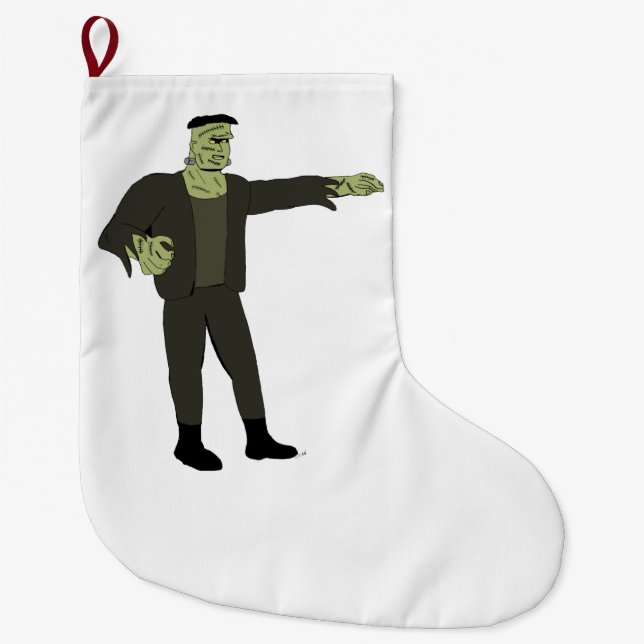 Grande Chaussette De Noël Le monstre (Devant)