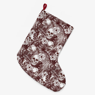 Grande Chaussette De Noël Les crânes de la jungle s'empilent