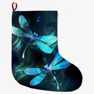 Grande Chaussette De Noël Les libellules du lac