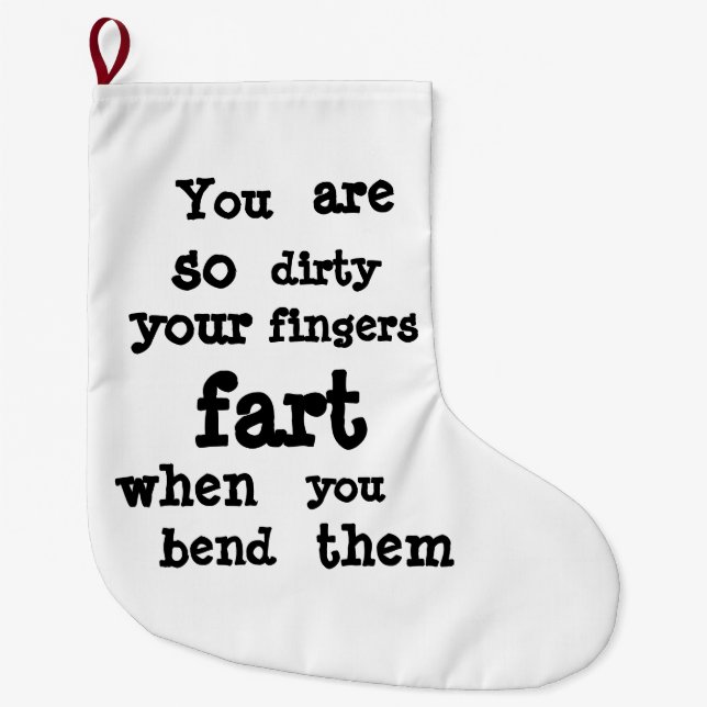 Grande Chaussette De Noël Ligne Fingers (Devant)