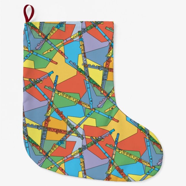 Grande Chaussette De Noël Liquides de chevauchement (Devant)