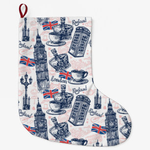 Grande Chaussette De Noël Londres, Angleterre