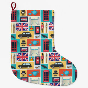 Grande Chaussette De Noël Londres, Angleterre