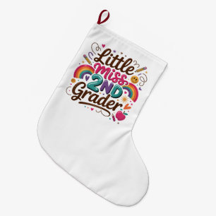 Grande Chaussette De Noël Mademoiselle CE1 Premier Jour de Cours Élémentaire