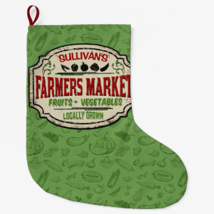 Grande Chaussette De Noël Marché des fermiers