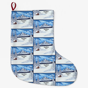Grande Chaussette De Noël Merveille d'hiver