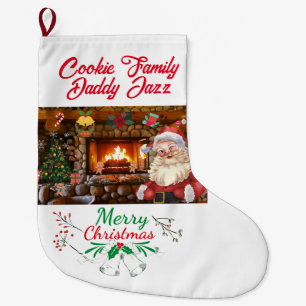 Grande Chaussette De Noël Mikitiez classicwhitechristmas Noël Stocking