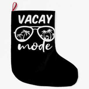 Grande Chaussette De Noël Mode Vacances II - Vacances en famille