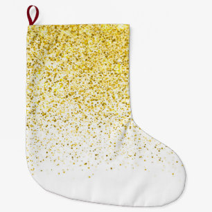 Grande Chaussette De Noël Motif de dégradé de rayonnement 1
