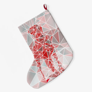 Grande Chaussette De Noël Motif de Grand Danois à tricoter