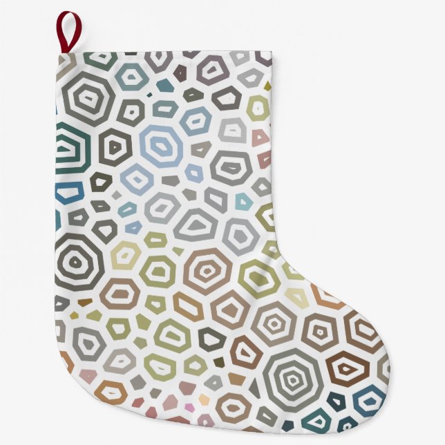 Grande Chaussette De Noël Motif expérimental 2 (Devant)