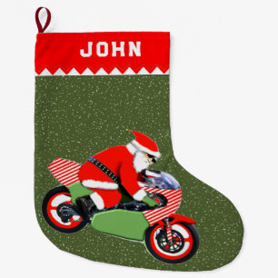 Grande Chaussette De Noël Motorcycle Biker