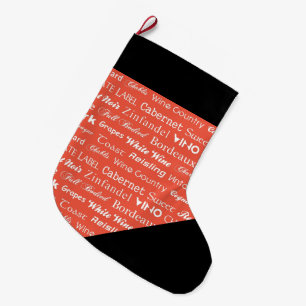 GRANDE CHAUSSETTE DE NOËL MOTS DE VIN