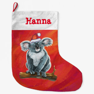 Grande Chaussette De Noël Noël à Koala Bear