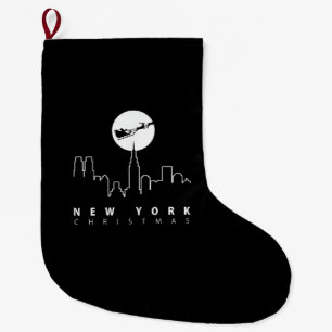 Grande Chaussette De Noël Noël à New York