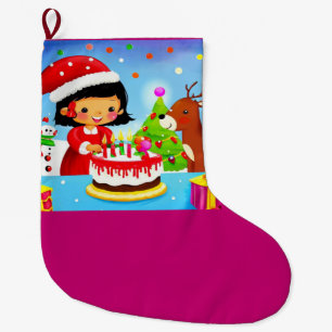 Grande Chaussette De Noël Noël Anniversaire 7