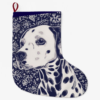 Grande Chaussette De Noël Noël dalmate