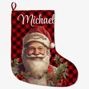 Grande Chaussette De Noël Noël du Père Noël Saint Nicolas