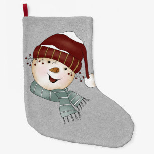 Grande Chaussette De Noël Noël hivernal de neige personnalisé