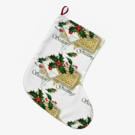 Grande Chaussette De Noël Noël Joyeuses Fêtes