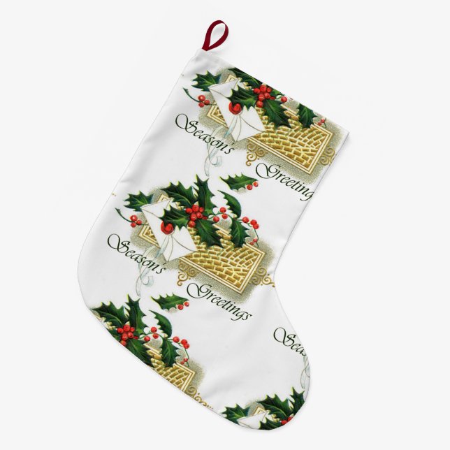 Grande Chaussette De Noël Noël Joyeuses Fêtes (Devant (Accrochage))