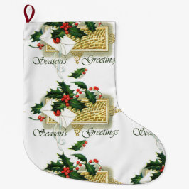 Grande Chaussette De Noël Noël Joyeuses Fêtes