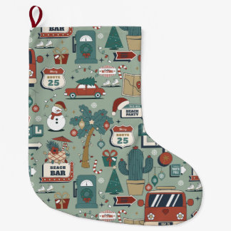 Grande Chaussette De Noël noël juillet route 25 plage tropicale