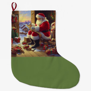 Grande Chaussette De Noël Noël Père Noël 2
