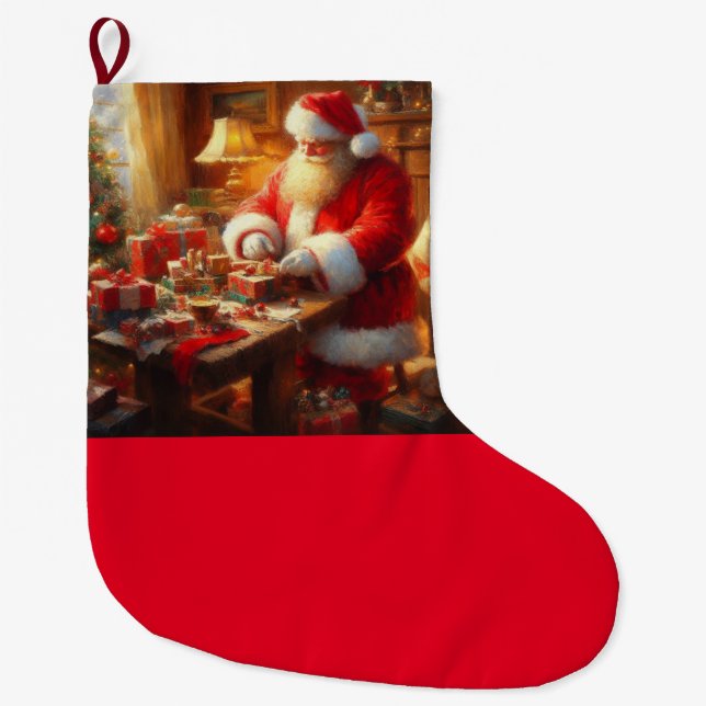 Grande Chaussette De Noël Noël Père Noël 4 (Devant)