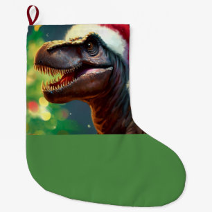 Grande Chaussette De Noël Noël T-Rex 2