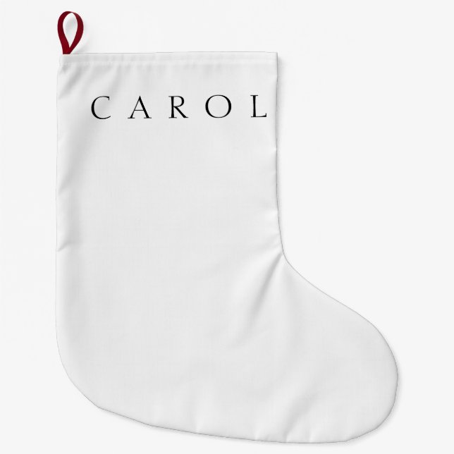 Grande Chaussette De Noël Nom classique (ou mot) (Devant)