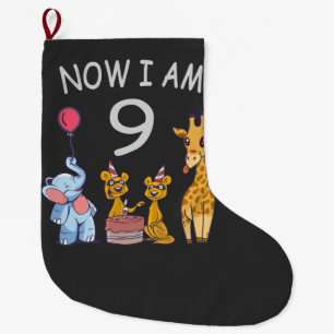 Grande Chaussette De Noël Now I le 9e anniversaire du Birthday