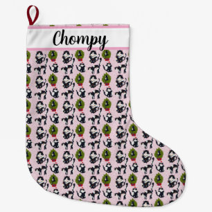 Grande Chaussette De Noël Oups ! Le chat dans l'arbre