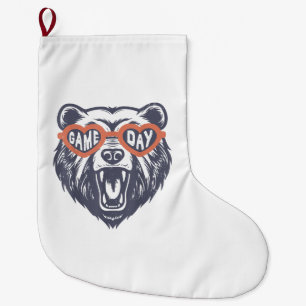 Grande Chaussette De Noël Ours Jour Jeu